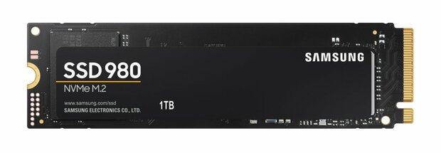 Samsung 980 | 1TB NVMe SSD | M.2 Gen3 | 3.500 MB/s Lezen | 3.000 MB/s Schrijven