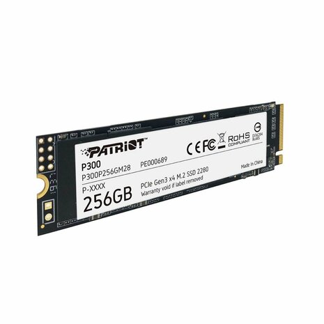 Patriot P300 | 256GB NVMe SSD | M.2 Gen3 | 1.700MB/s Lezen | 1.100MB/s Schrijven