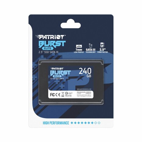 Patriot Burst Elite | 240GB SATA SSD | 2.5 inch | SATA III