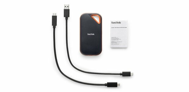 SanDisk Extreme PRO Portable | Externe SSD | 2000GB | USB 3.2 | Zwart | Compact & Robuust