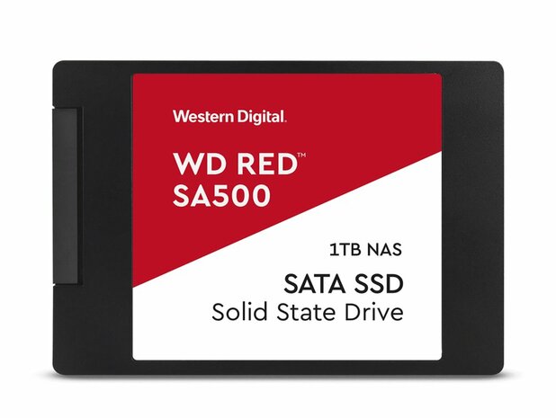 Western Digital Red SA500 | 1TB SATA SSD | 2.5'' | 560MB/s Lezen | 530MB/s Schrijven
