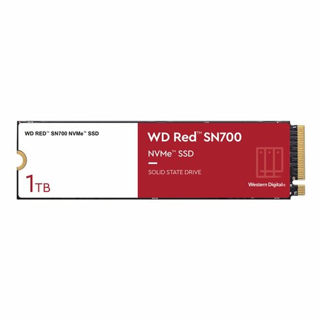 Western Digital Red SN700 | 1TB NVMe SSD | M.2 | Gen3 | 3.430MB/s Lezen | 3.000MB/s Schrijven