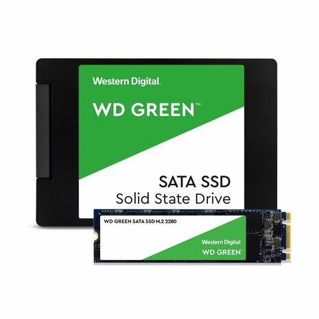 Western Digital Green | 2TB SATA SSD | 2.5'' | 545MB/s Lezen | 430MB/s Schrijven