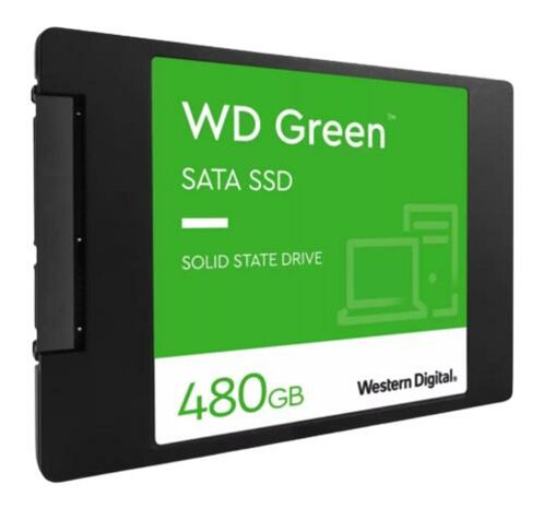 Western Digital Green | 480GB SATA SSD | 2.5'' | 545MB/s Lezen | 480MB/s Schrijven