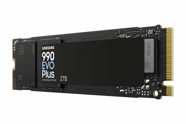 Samsung 990 EVO Plus | 2TB NVMe SSD | M.2 Gen4 | 7.250MB/s Lezen | 6.300MB/s Schrijven