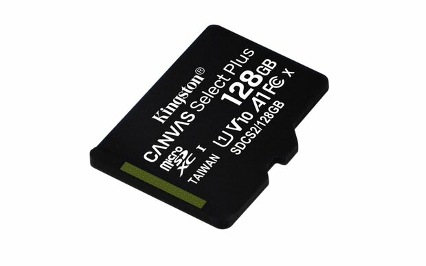 Kingston Canvas Select Plus | MicroSDXC | 128GB | Class 10 | UHS-I U1