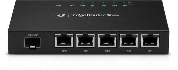Ubiquiti Networks ER-X-SFP bedrade router Zwart
