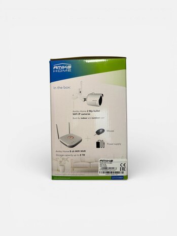 Amiko Draadloze WiFi KIT 4900 - 2MP - 4 x WiFi Camera BitVision App