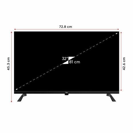  NextStar YE-32020GFSG4 32&Prime; (82 cm) HD Frameless Android TV 