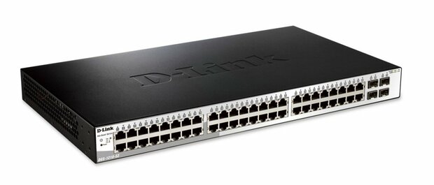 D-Link DGS-1210-52 netwerk-switch Managed L2 Gigabit Ethernet (10/100/1000) 1U Zwart