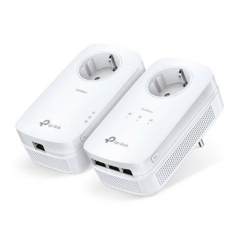 TP-Link TL-PA8033P KIT | Powerline Adapter Set | 1300 Mbps | 3x Gigabit Ethernet | Met Stopcontact | Wit