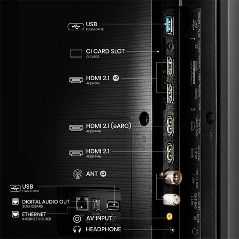 Hisense 100E7NQ PRO 100'' | Ultra HD 4K | QLED Smart TV | Wifi | VIDAA U | Local Dimming | Dolby Vision | 144Hz