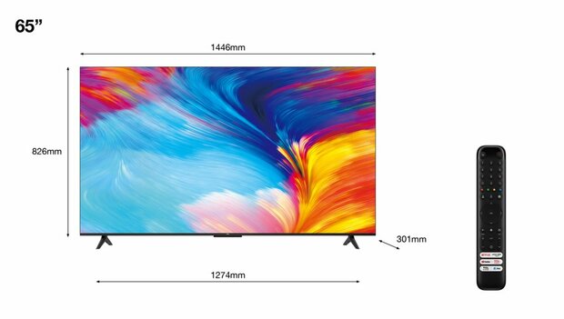 TCL 65P635 | 65'' Ultra HD 4K | LED Smart TV | Wifi | Google TV | HDR10 | 60Hz