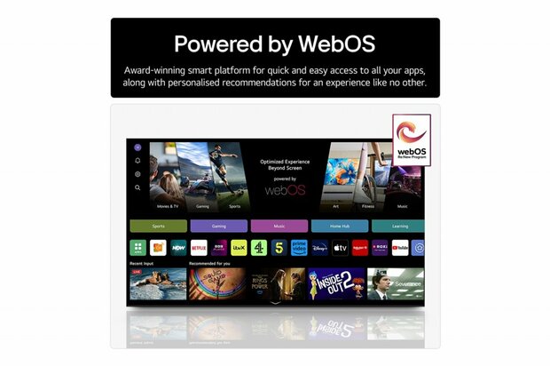 LG 65QNED92A6A | 65" 4K QNED MiniLED TV | 120Hz (144Hz VRR) | webOS 25 | Dolby Vision | Smart TV