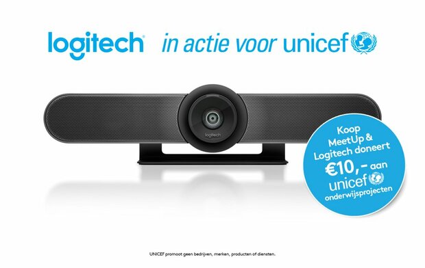 Logitech MeetUp Conferentiecamera | 4K Ultra HD | 120&deg; Kijkhoek | 5x Zoom | Bluetooth | USB