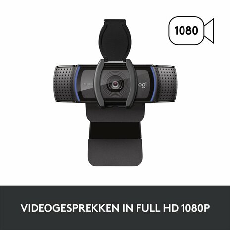 Logitech C920s PRO | 1080p 30FPS USB Webcam met Microfoon