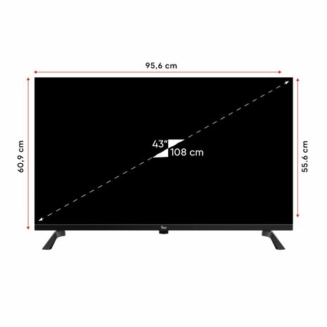 NextStar YE-43GFSG4 43&Prime; (109 cm) Full HD Frameless Android Smart TV