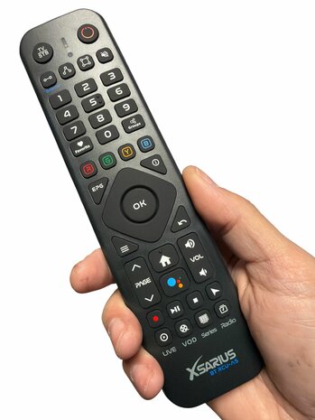 Xsarius BT RCU-A5 Advanced IR & Bluetooth Afstandsbediening with backlight Black Pure 4+ en Avant 4+ Ultra