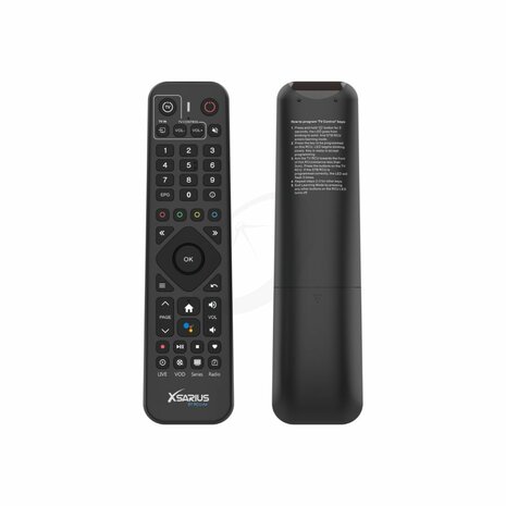 Xsarius BT RCU-A5 Advanced IR & Bluetooth Afstandsbediening with backlight Black Pure 4+ en Avant 4+ Ultra