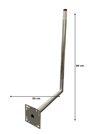 ASAT WML55 Muurbeugel 42mm &ndash; 55 cm Verlengbaar tot 90 cm Satellietschotel & Antenne