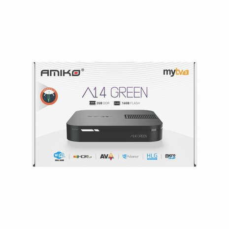 Amiko A14 Green Streaming Box 4K UHD
