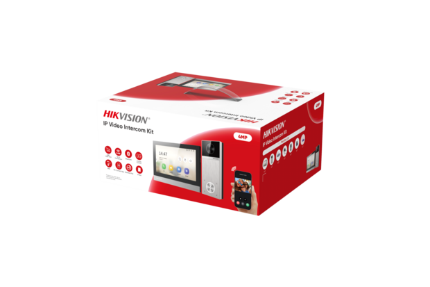 Hikvision DS-KIS613-S 4 MP IP Video-Intercomkit met WiFi en App Bediening