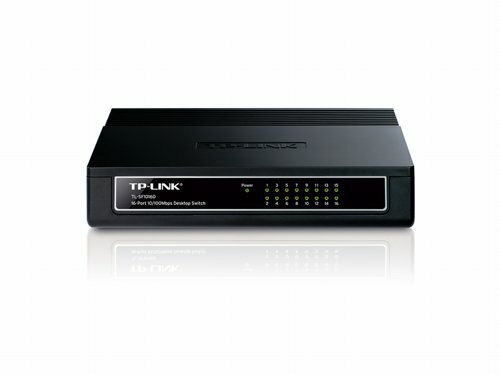 TP-LINK TL-SF1016D Unmanaged Fast Ethernet (10/100) Wit