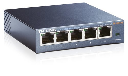 TP-Link TL-SG105 | Unmanaged Switch | 5 Poorten | Gigabit Ethernet (10/100/1000 Mbps) | Zwart