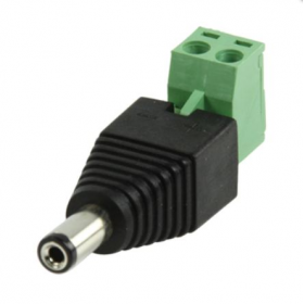 DC male Connector (dc plug met kroonsteenaansluiting mannelijk)