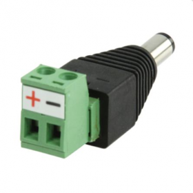 DC male Connector (dc plug met kroonsteenaansluiting mannelijk)