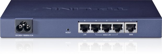 TP-LINK TL-R470T+ bedrade router Ethernet LAN Blauw