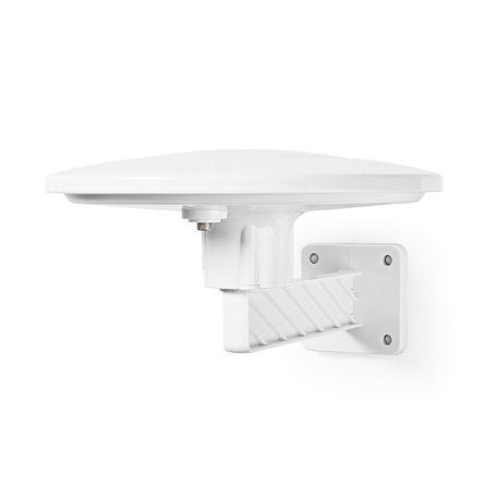 Outdoor HDTV Antenna | Active | Connector type: F-connector | FM / UHF / VHF | Reception range: 0-50 km | LTE700 | Gain: 28 dB | White