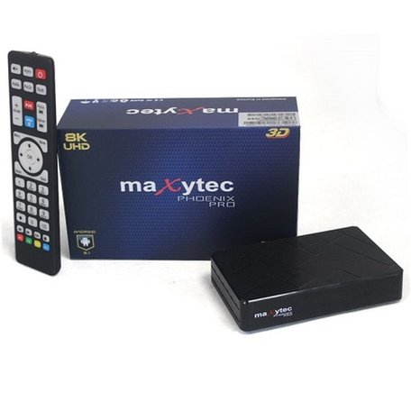 Maxytec PHOENIX PRO IPTV Receiver 8K 3D Android Streaming Box