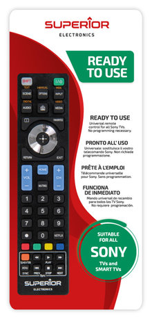 Universeel afstandsbediening voor alle Sony Smart Tvs