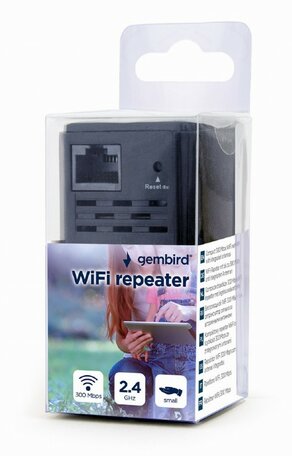 Gembird WiFi repeater 300Mbps ZWART/WIT