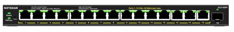 NETGEAR 16-Port High-Power PoE+ Gigabit Ethernet Plus Switch (231W) with 1 SFP port (GS316EPP)