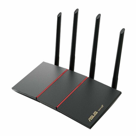 ASUS RT-AX55 draadloze router Gigabit Ethernet Dual-band (2.4 GHz / 5 GHz) 4G Zwart