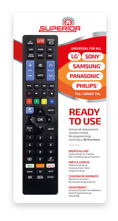 Universele afstandsbediening voor TV LG Samsung Sony Panasonic en Philips