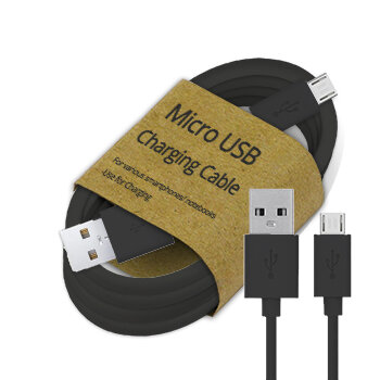 GrabNGo Laadkabel Micro-USB - 1mtr - zwart 