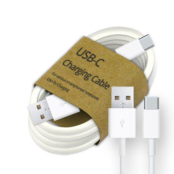 GrabNGo Laadkabel USB-C - 1mtr - wit 