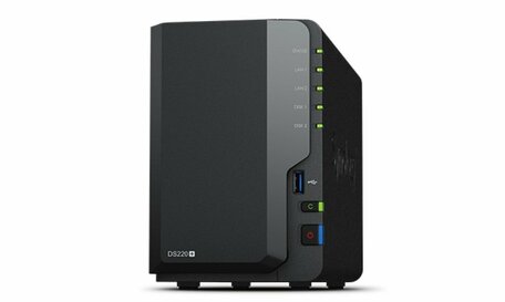 Synology DiskStation DS220+ data-opslag-server NAS Compact Ethernet LAN Zwart J4025