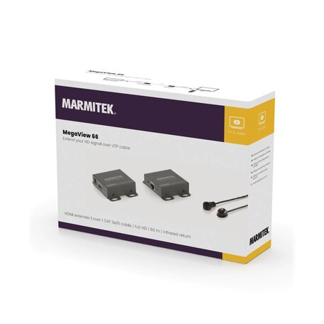 Marmitek Megaview 66 HDMI + IR Ext. 1 x CAT5, 60mtr HD