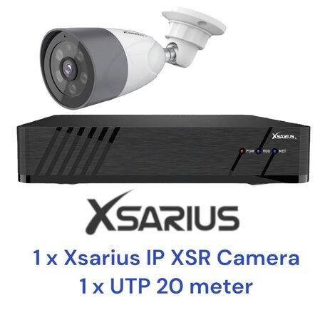 Xsarius XSR-1 Beveiligingscamera Set 1 POE Smart AI IP camera - 4MP Full HD 1080p