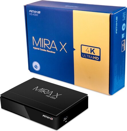 Amiko MiraX HiS-4300 Hybrid 4K UHD Combo 