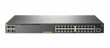 Aruba, a Hewlett Packard Enterprise company Aruba 2930F 24G PoE+ 4SFP Managed L3 Gigabit Ethernet (10/100/1000) Power over Ethernet (PoE) 1U Grijs REFURBISHED
