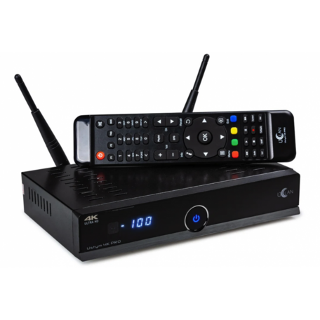 Ustym 4K PRO UHD HEVC COMBO DVB-S2X en DVB-C/T2 Dual WIFI