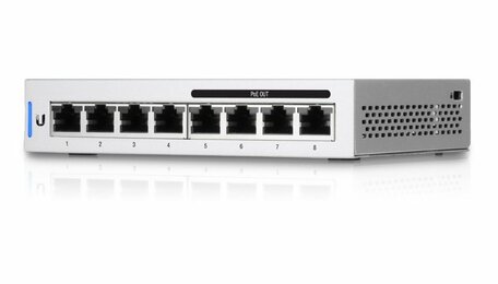 Ubiquiti Networks UniFi 5 x Switch 8 Managed Gigabit Ethernet (10/100/1000) Power over Ethernet (PoE) Grijs
