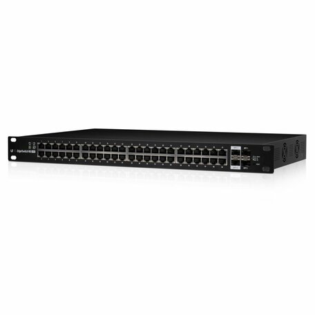 Ubiquiti Networks ES-48-500W | Managed L2/L3 Gigabit Switch | 48 PoE-poorten (500W) | 1U Rackmount | Zwart