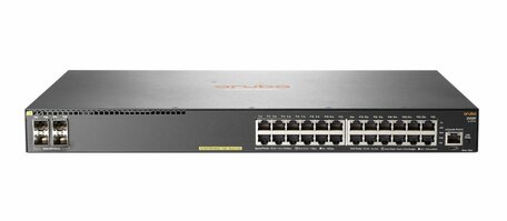 HPE Aruba 2930F 24G PoE+ 4SFP | Managed L3 Switch | 24 Poorten | Gigabit Ethernet (10/100/1000 Mbps) | PoE+ | 1U Rackmount | Grijs