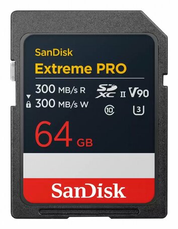 SanDisk Extreme PRO | 64GB SDXC Geheugenkaart | UHS-II Klasse 10